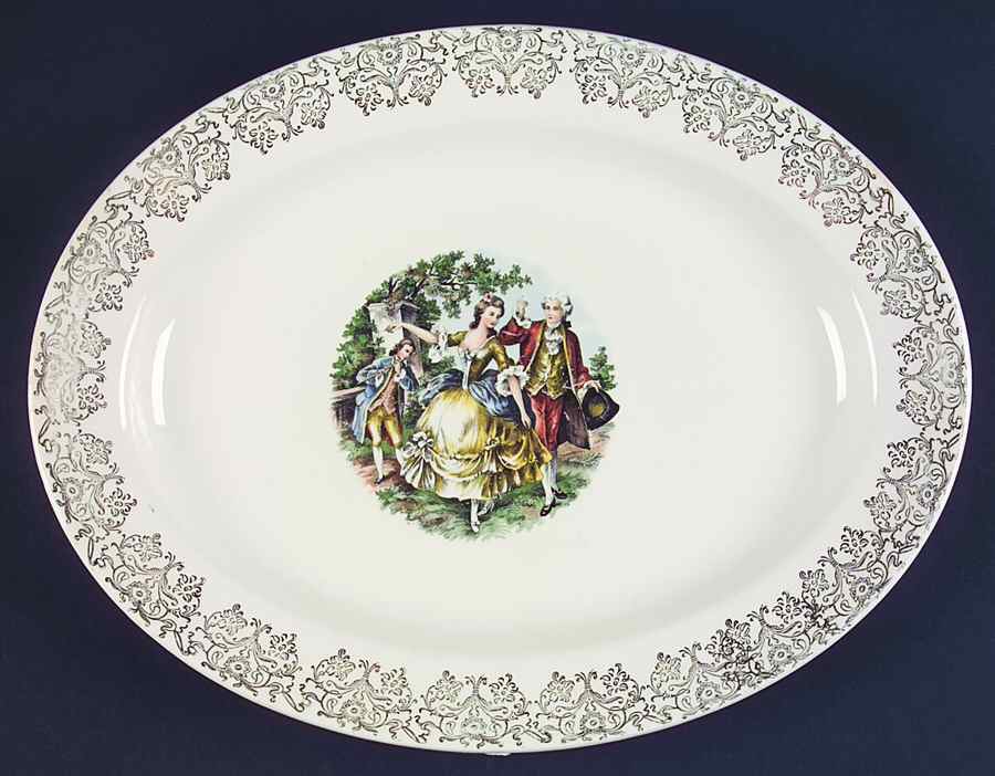 SLM324 13" Oval Serving Platter by Salem-1