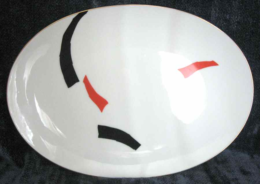 SAN105 12" Oval Serving Platter by Sango-1
