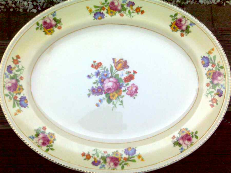 SEB114 14" Oval Serving Platter by Sebring Pottery-1