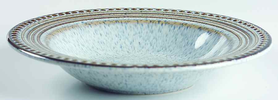 Amour Blue Large Rim Soup Bowl by Sango-1