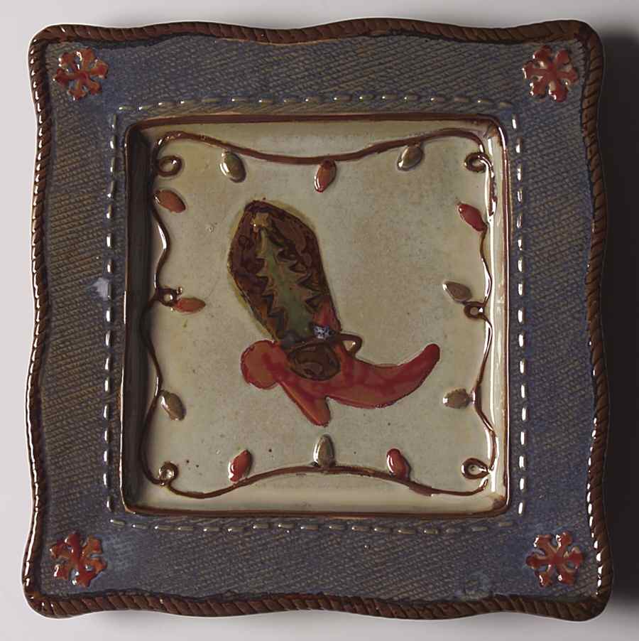 Canyon Ranch Christmas Dinner Plate by St Nicholas Square-1