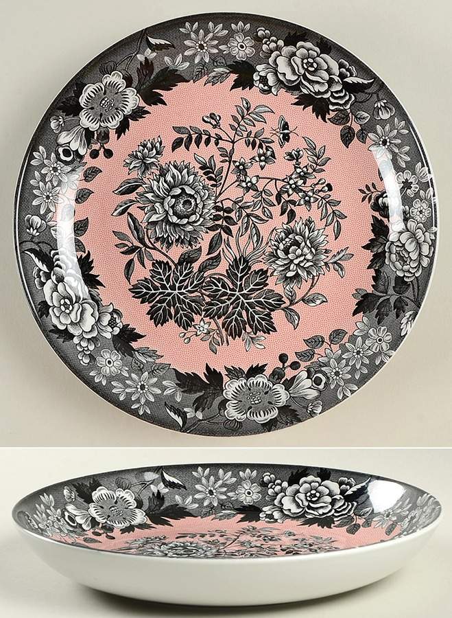 Blue Room Garden Collection (Mixed Colors) 8" Individual Pasta Bowl by Spode-1