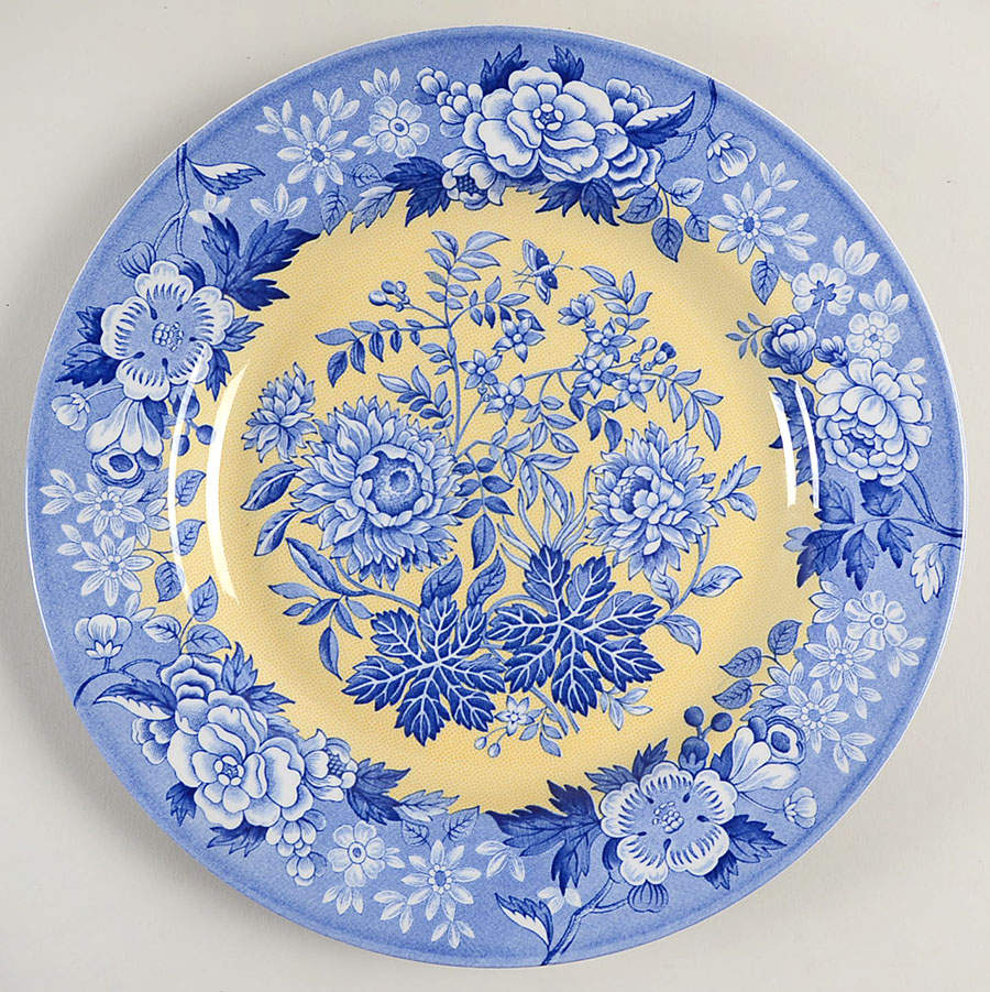 Blue Room Garden Collection (Mixed Colors) Luncheon Plate by Spode-1