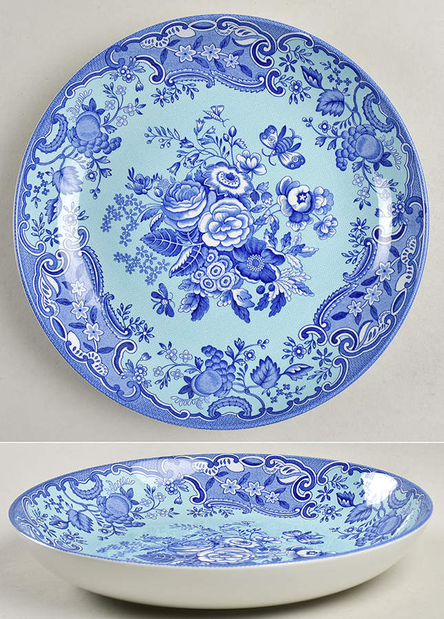 Blue Room Garden Collection (Mixed Colors) 8" Individual Pasta Bowl by Spode-1