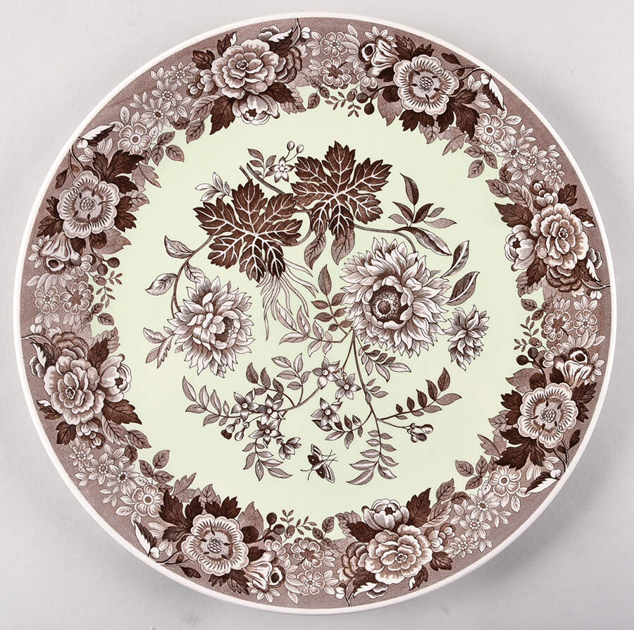Blue Room Garden Collection (Mixed Colors) 12" Chop Plate (Round Platter) by Spode-1