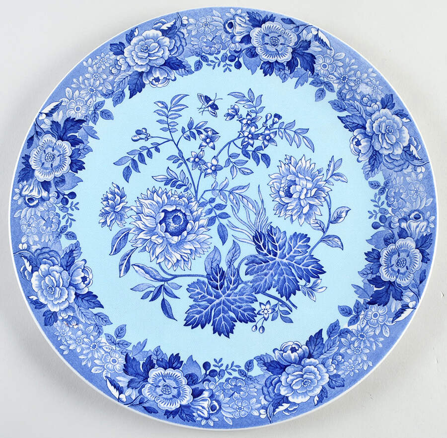 Blue Room Garden Collection (Mixed Colors) 12" Chop Plate (Round Platter) by Spode-1
