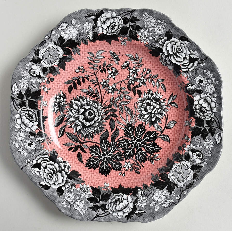 Blue Room Garden Collection (Mixed Colors) 9" Square Fancy Plate by Spode-1