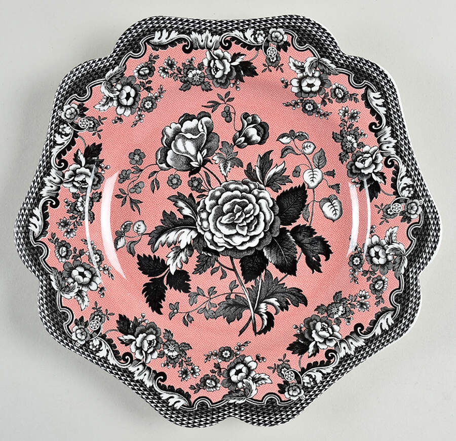 Blue Room Garden Collection (Mixed Colors) 9" Square Fancy Plate by Spode-1