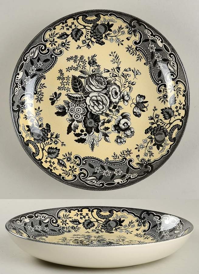 Blue Room Garden Collection (Mixed Colors) 8" Individual Pasta Bowl by Spode-1