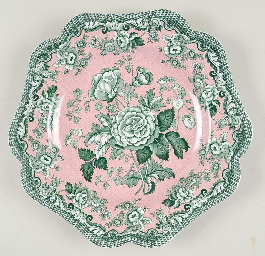 Blue Room Garden Collection (Mixed Colors) 9" Square Fancy Plate by Spode-1
