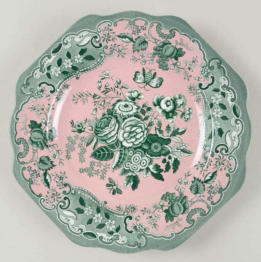 Blue Room Garden Collection (Mixed Colors) 9" Square Fancy Plate by Spode-1