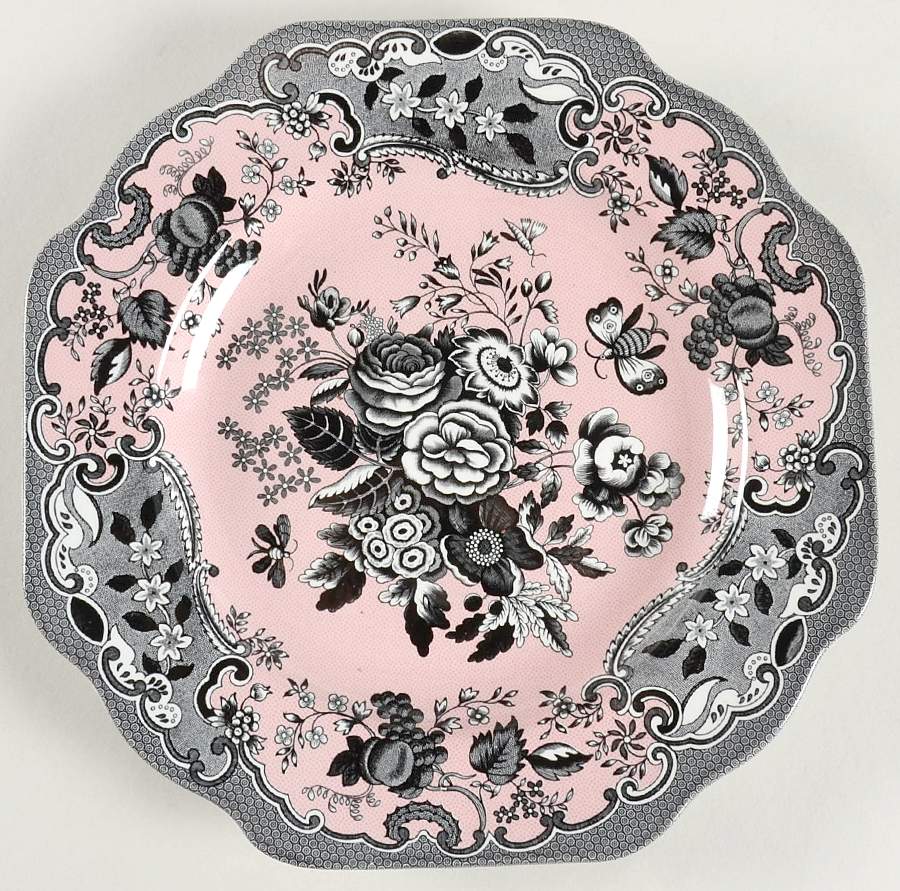 Blue Room Garden Collection (Mixed Colors) 9" Square Fancy Plate by Spode-1