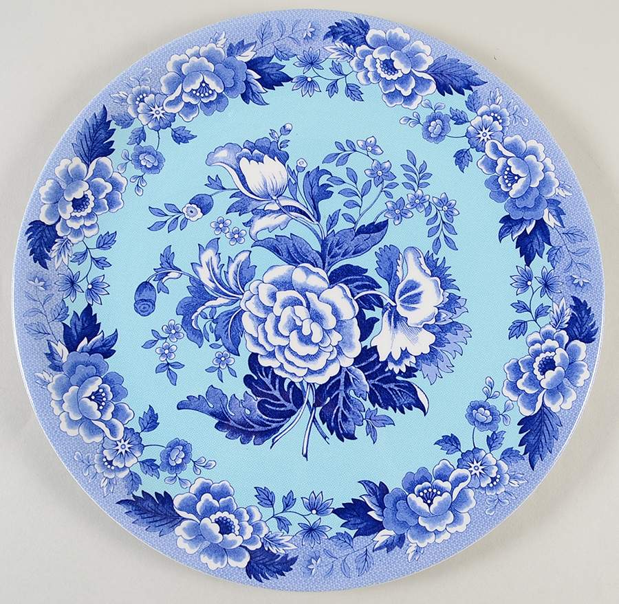 Blue Room Garden Collection (Mixed Colors) 12" Chop Plate (Round Platter) by Spode-1