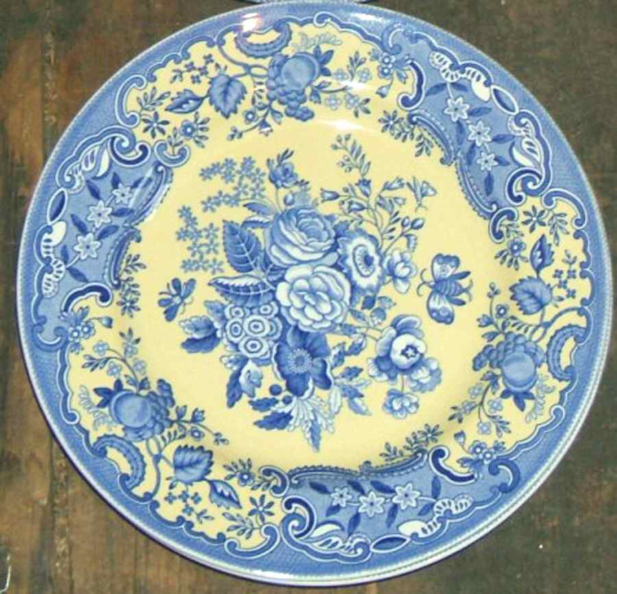 Blue Room Garden Collection (Mixed Colors) Luncheon Plate by Spode-1