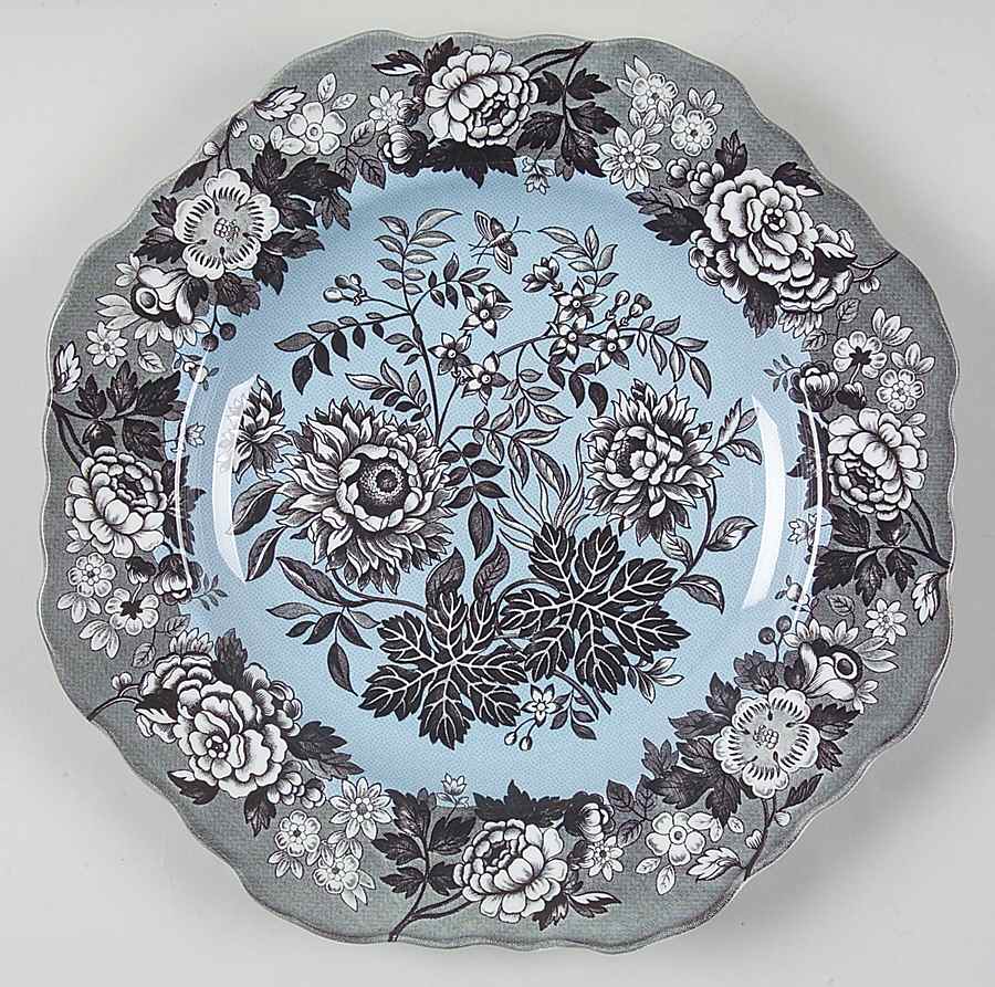 Blue Room Garden Collection (Mixed Colors) 9" Square Fancy Plate by Spode-1