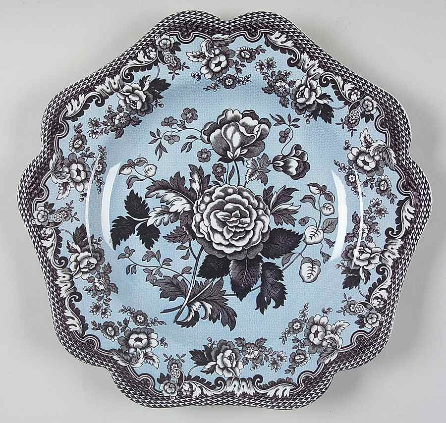 Blue Room Garden Collection (Mixed Colors) 9" Square Fancy Plate by Spode-1