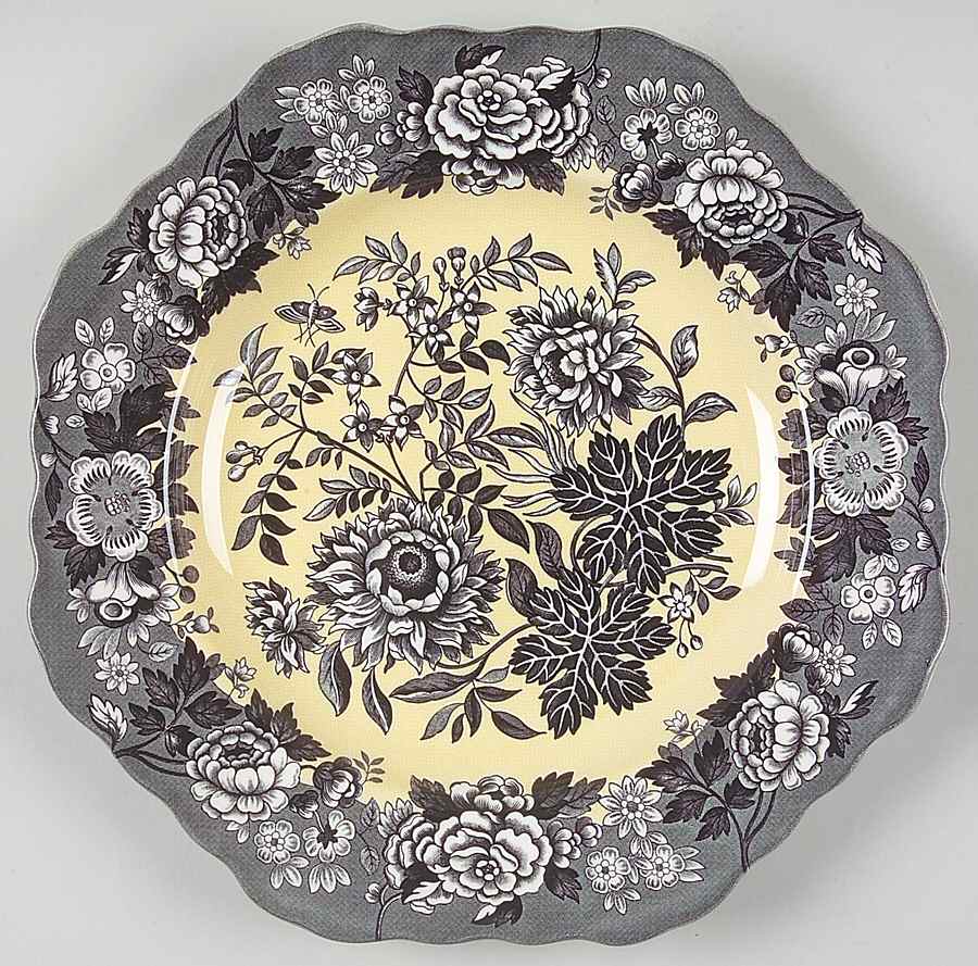 Blue Room Garden Collection (Mixed Colors) 9" Square Fancy Plate by Spode-1