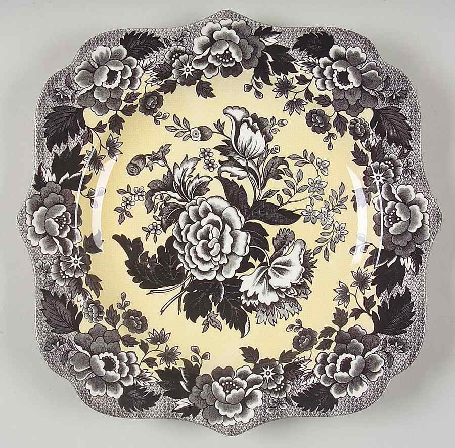 Blue Room Garden Collection (Mixed Colors) 9" Square Fancy Plate by Spode-1