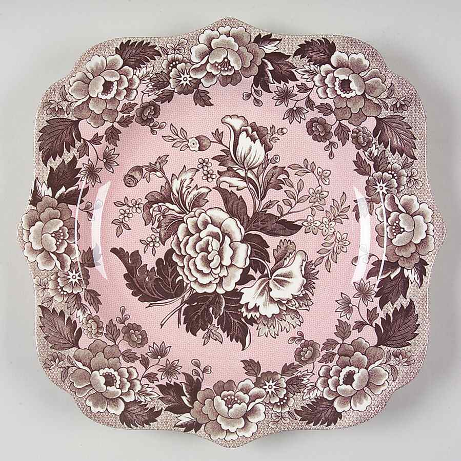 Blue Room Garden Collection (Mixed Colors) 9" Square Fancy Plate by Spode-1