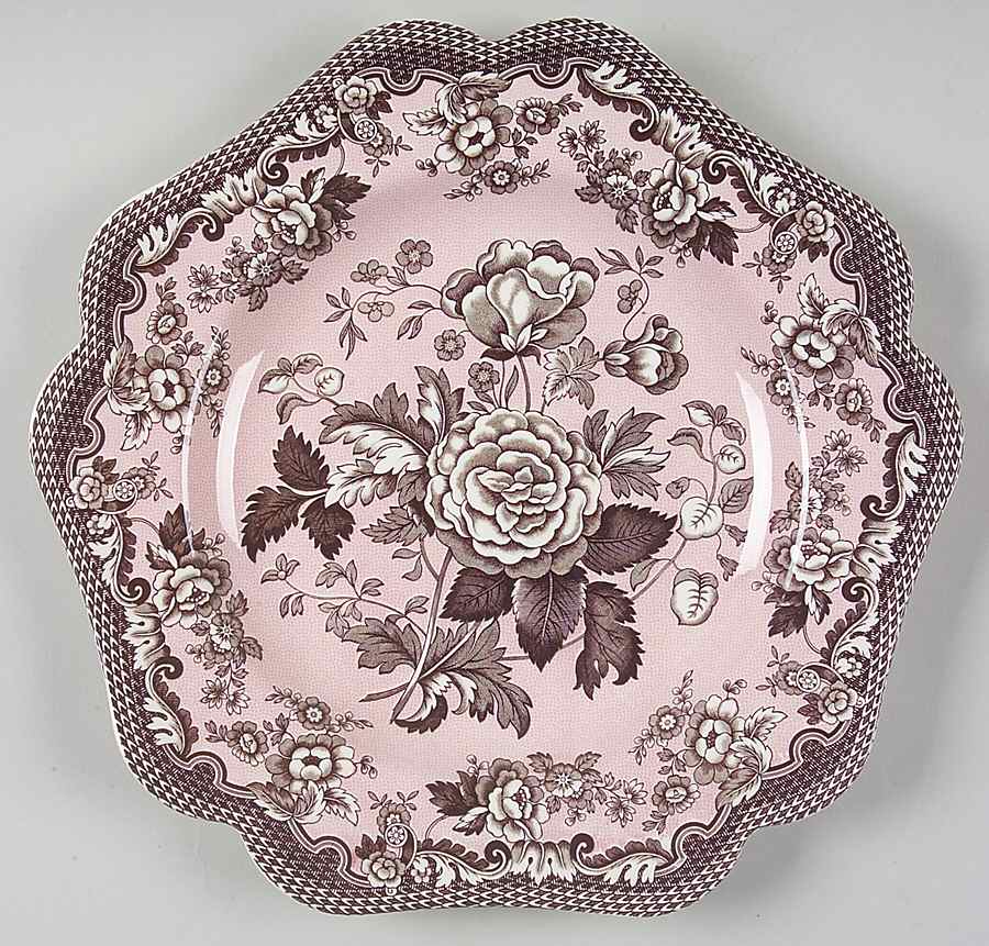 Blue Room Garden Collection (Mixed Colors) 9" Square Fancy Plate by Spode-1