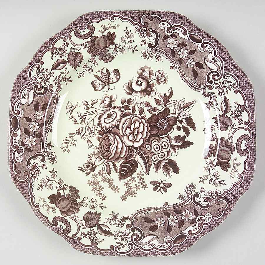 Blue Room Garden Collection (Mixed Colors) 9" Square Fancy Plate by Spode-1