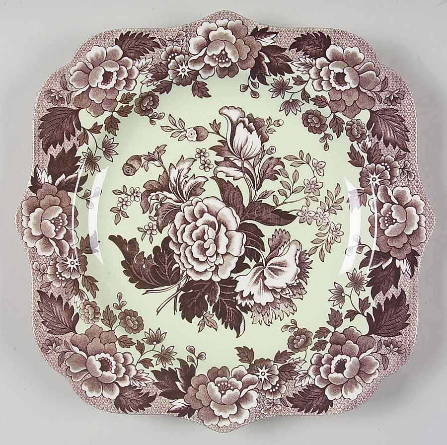 Blue Room Garden Collection (Mixed Colors) 9" Square Fancy Plate by Spode-1