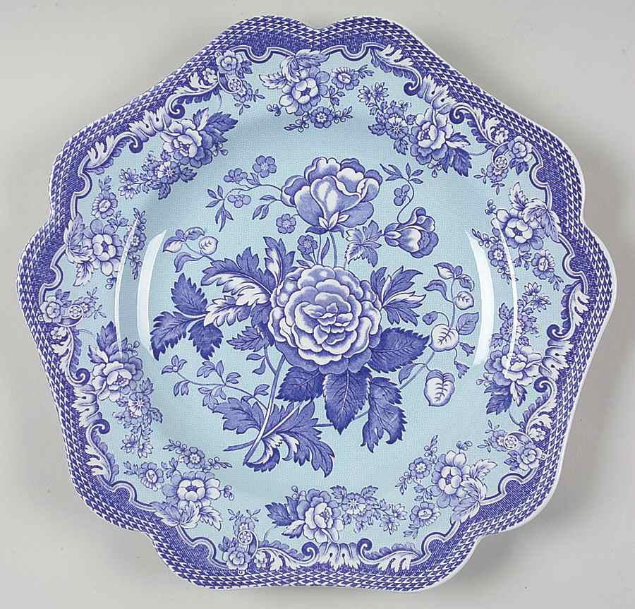 Blue Room Garden Collection (Mixed Colors) 9" Square Fancy Plate by Spode-1