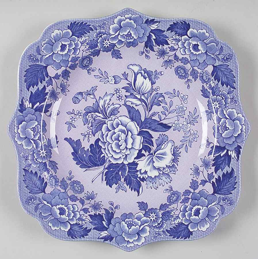 Blue Room Garden Collection (Mixed Colors) 9" Square Fancy Plate by Spode-1