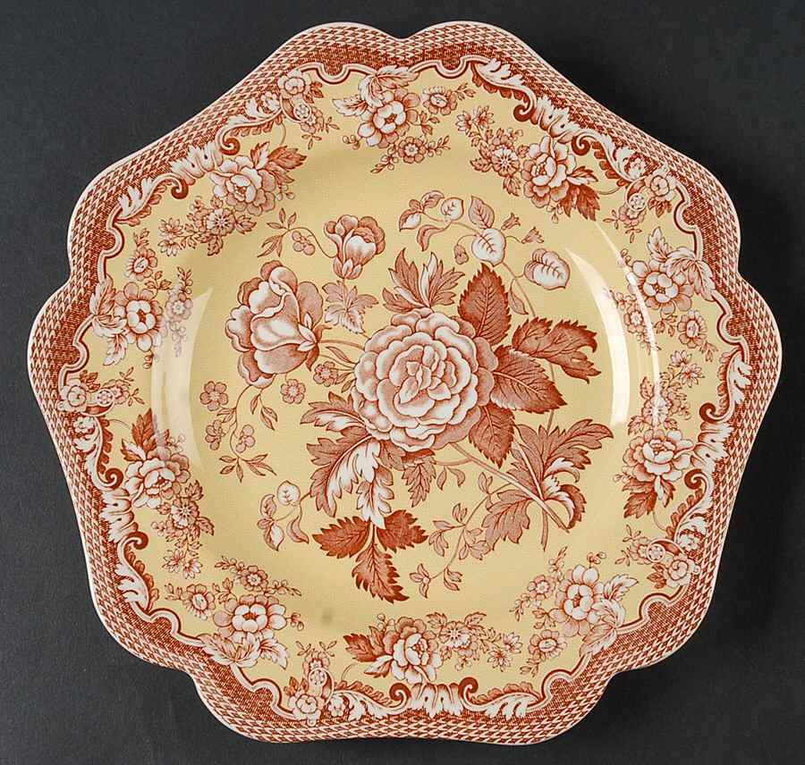 Blue Room Garden Collection (Mixed Colors) 9" Square Fancy Plate by Spode-1