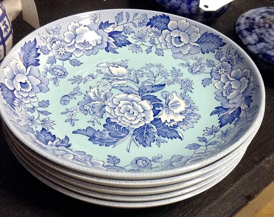 Blue Room Garden Collection (Mixed Colors) 8" Individual Pasta Bowl by Spode-1
