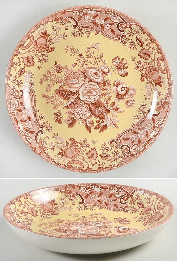 Blue Room Garden Collection (Mixed Colors) 8" Individual Pasta Bowl by Spode-1