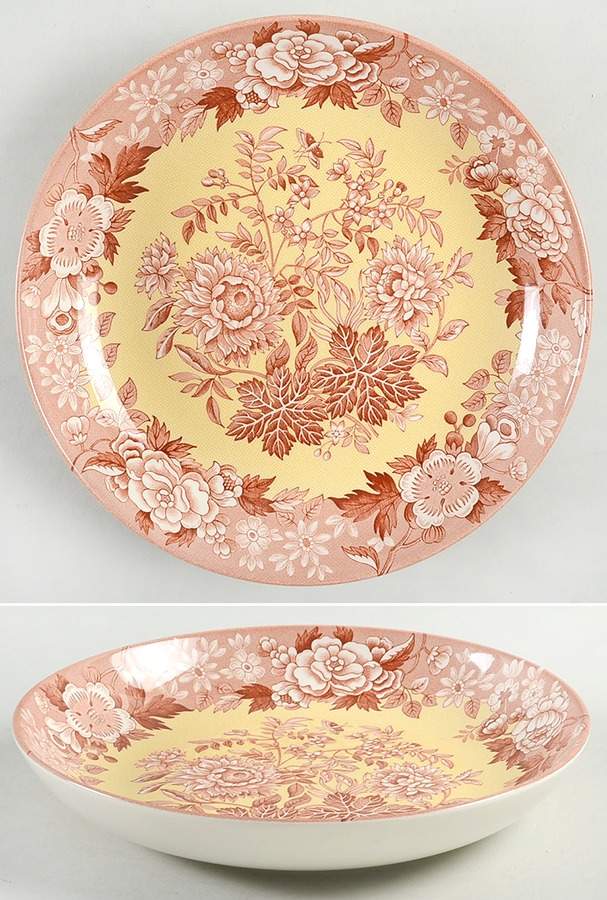 Blue Room Garden Collection (Mixed Colors) 8" Individual Pasta Bowl by Spode-1