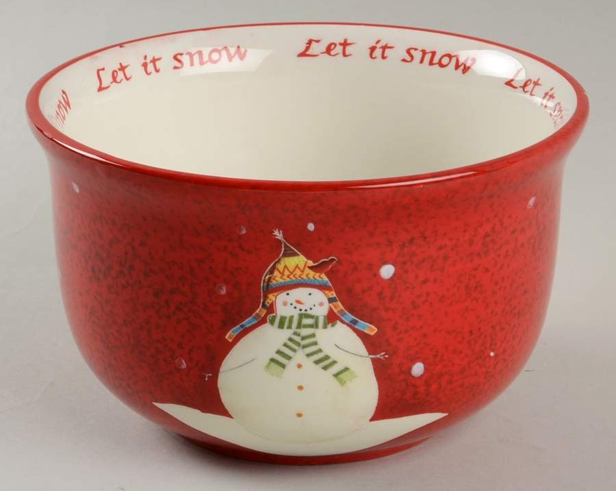 Snowmates Red Soup/Cereal Bowl by Sakura-1