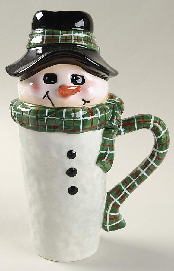 Snowmen Portraits (Hand Painted) Mug & Lid by Sakura-1