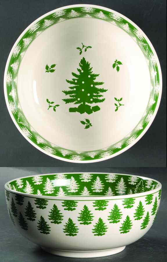 Evergreen 9" Round Vegetable Bowl by Spode-1