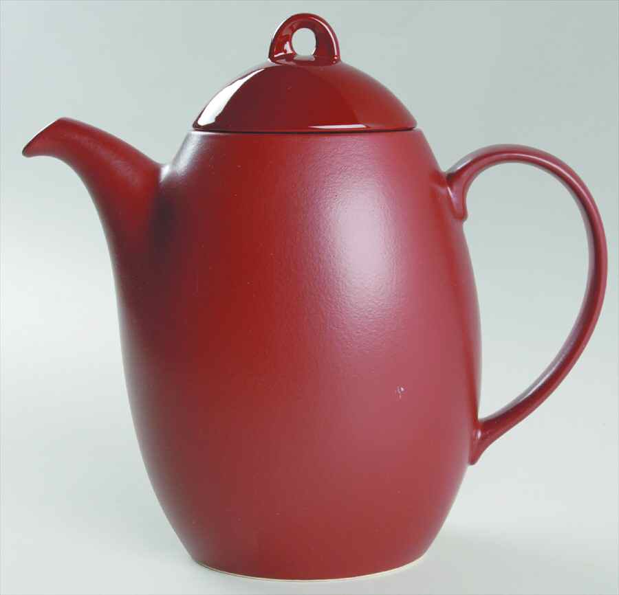 Zen Cinnabar Coffee Pot & Lid by Sasaki-1
