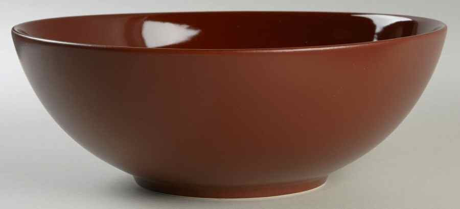 Zen Cinnabar 10" Round Vegetable Bowl by Sasaki-1