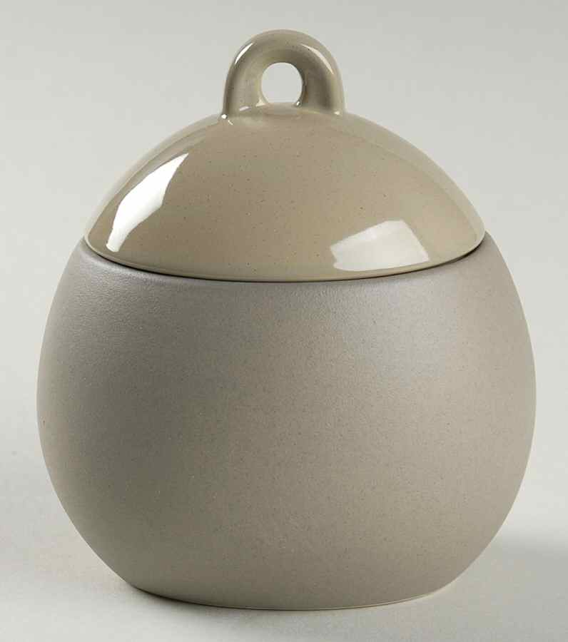 Zen Khaki Sugar Bowl & Lid by Sasaki-1
