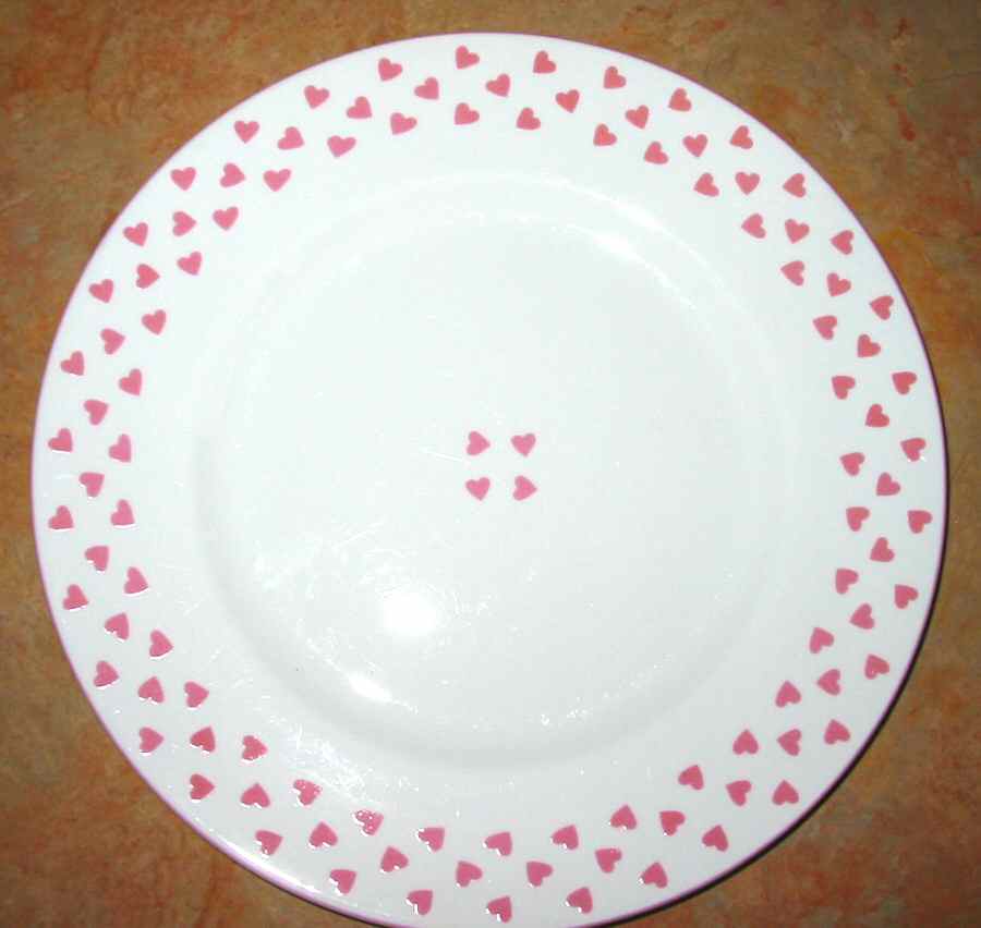 STF46 Pink Dinner Plate by Staffordshire-1