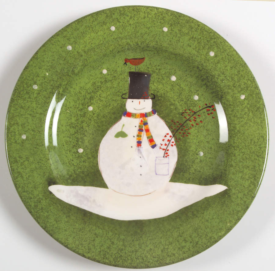 Snowmates Green Salad Plate by Sakura-1