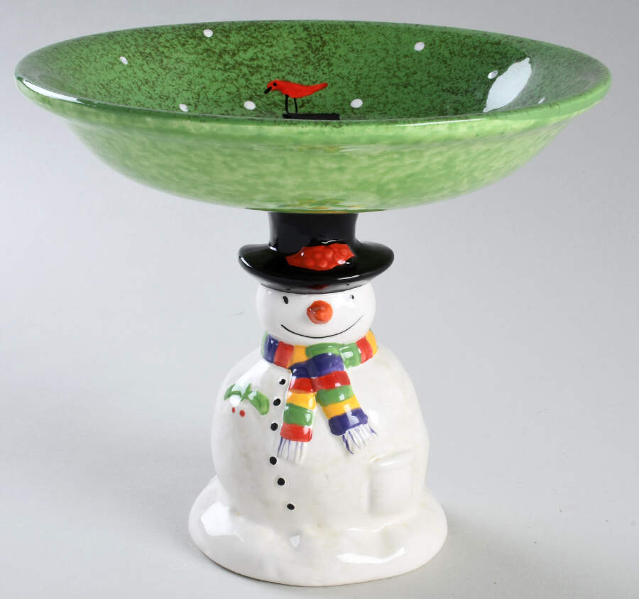 Snowmates Green Footed Candy Dish by Sakura-1