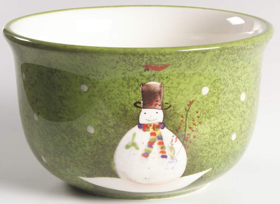 Snowmates Green Soup/Cereal Bowl by Sakura-1