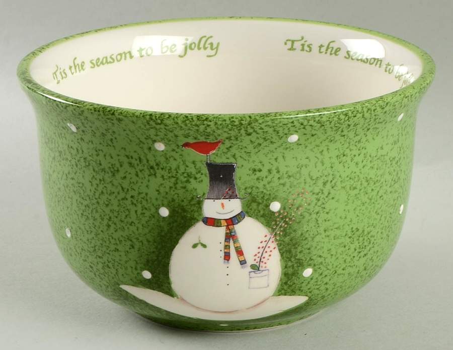 Snowmates Green Soup/Cereal Bowl by Sakura-1