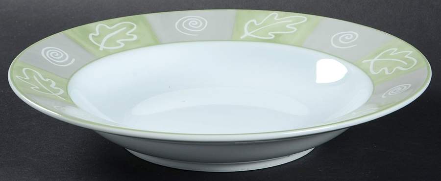 Leaf Collage Rim Soup Bowl by Studio Nova-1