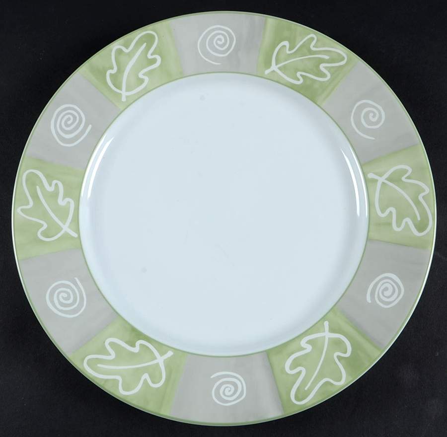 Leaf Collage Dinner Plate by Studio Nova-1