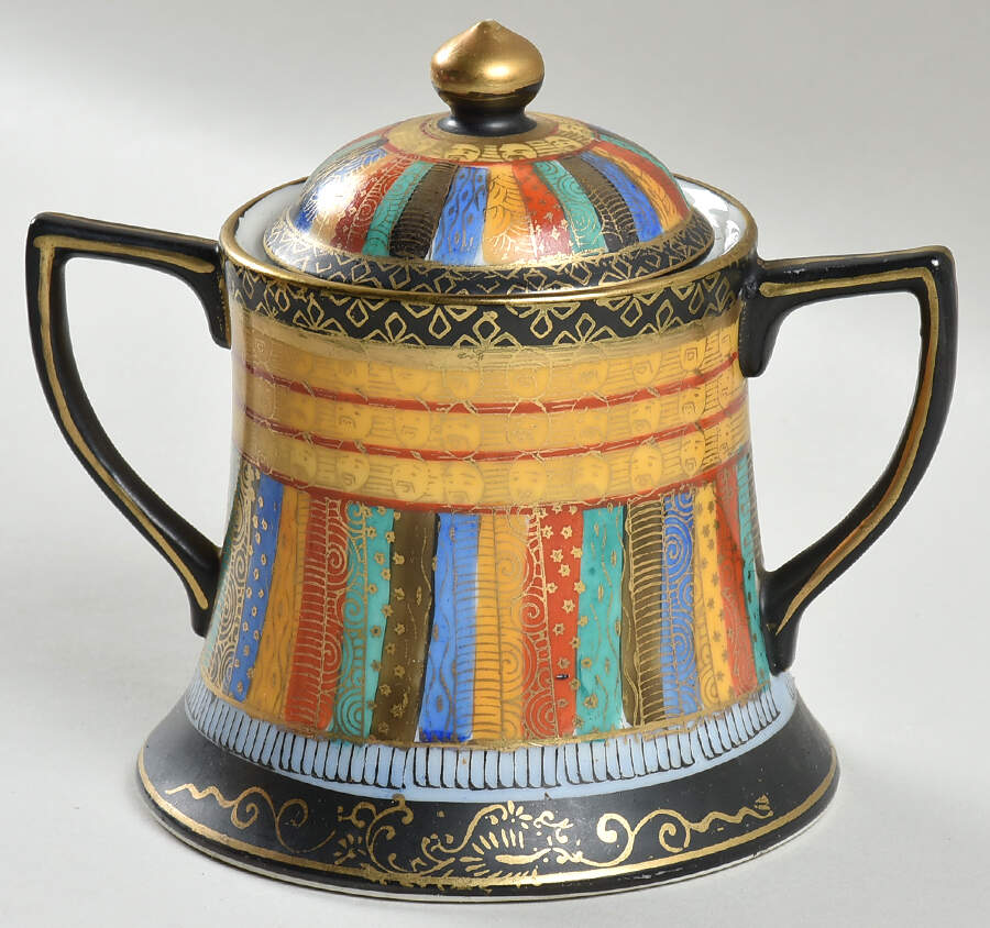 SZK1 Sugar Bowl & Lid by Shimizu Rokunosuko-1