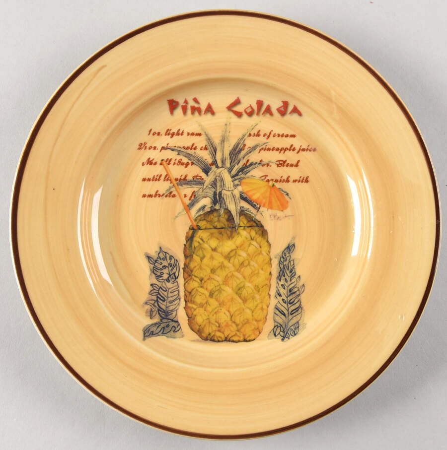 Tiki Salad/Dessert Plate by Sakura-1