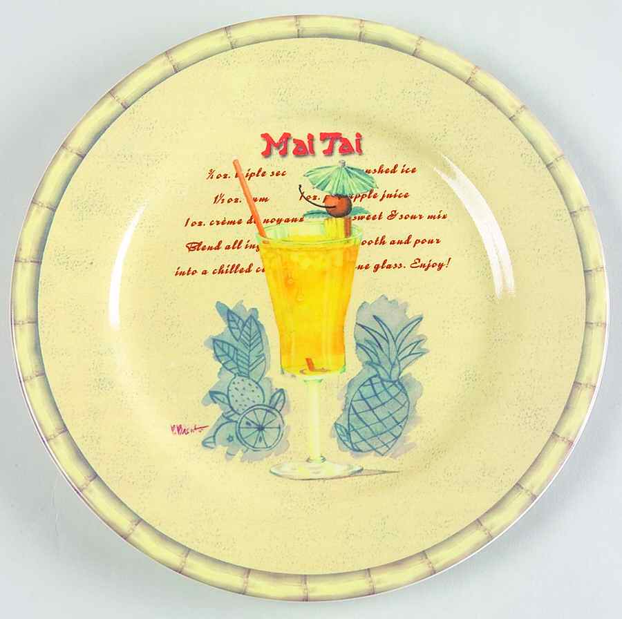Tiki Salad/Dessert Plate by Sakura-1