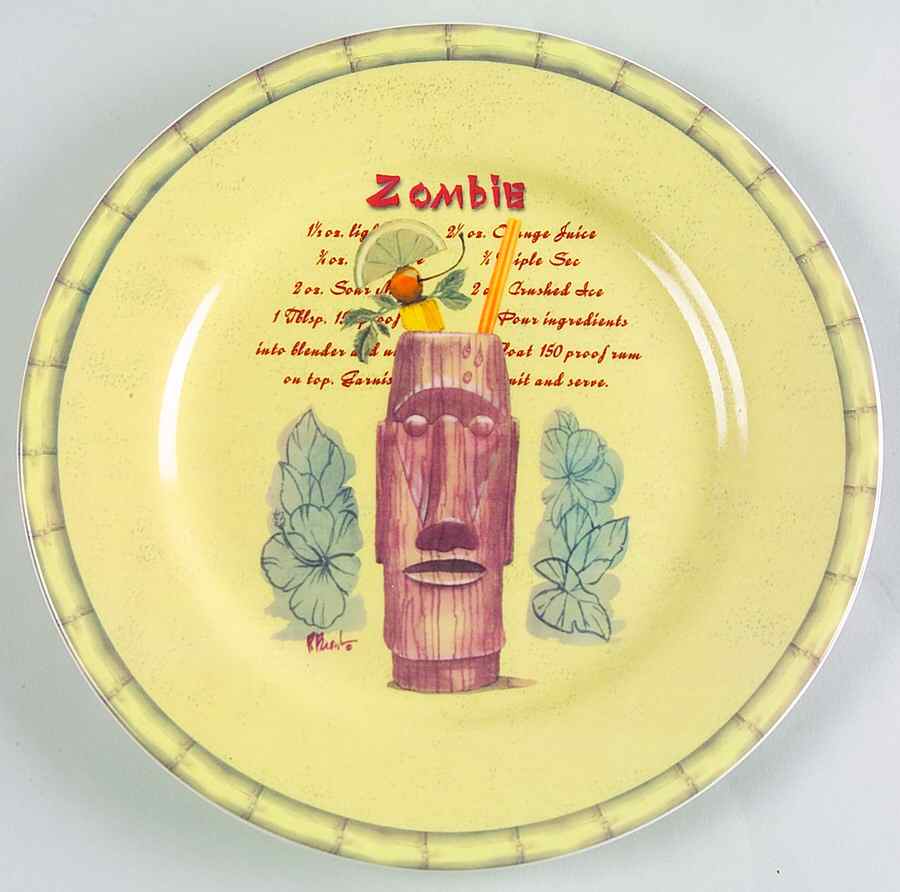 Tiki Salad/Dessert Plate by Sakura-1