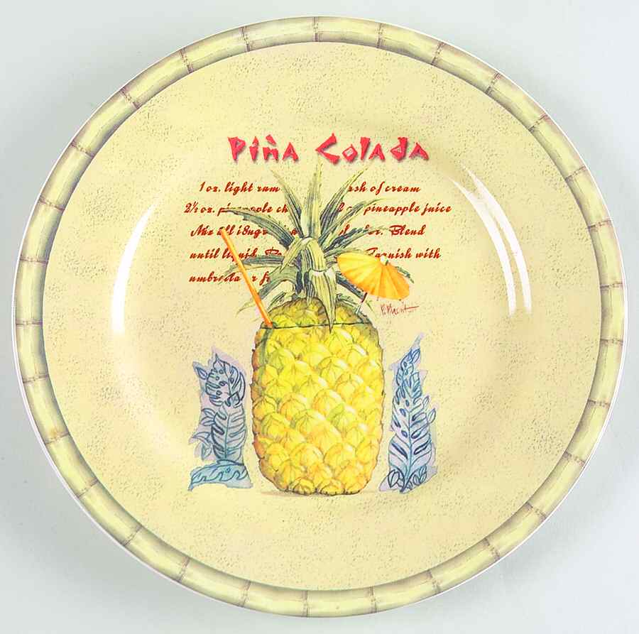 Tiki Salad/Dessert Plate by Sakura-1